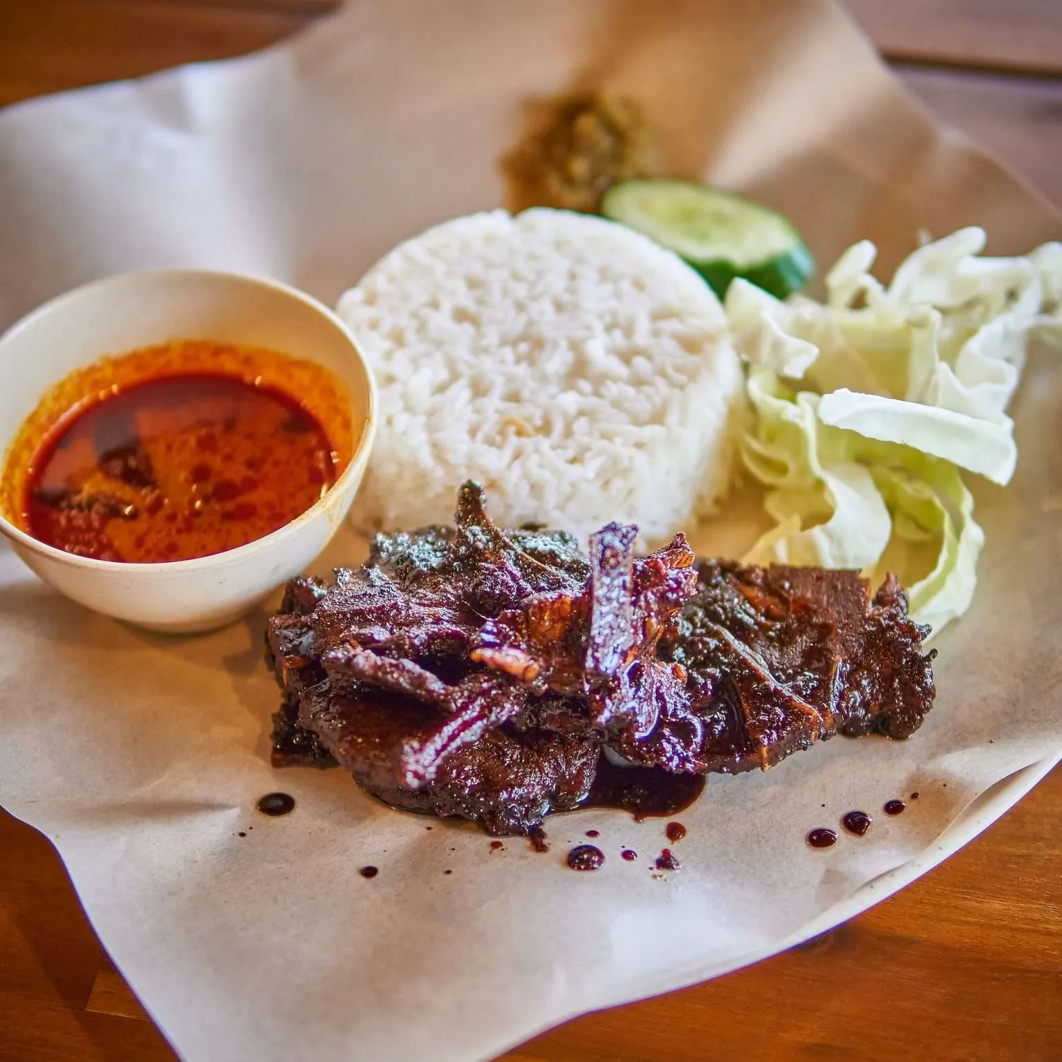 Nasi Kukus Kambing Bakar