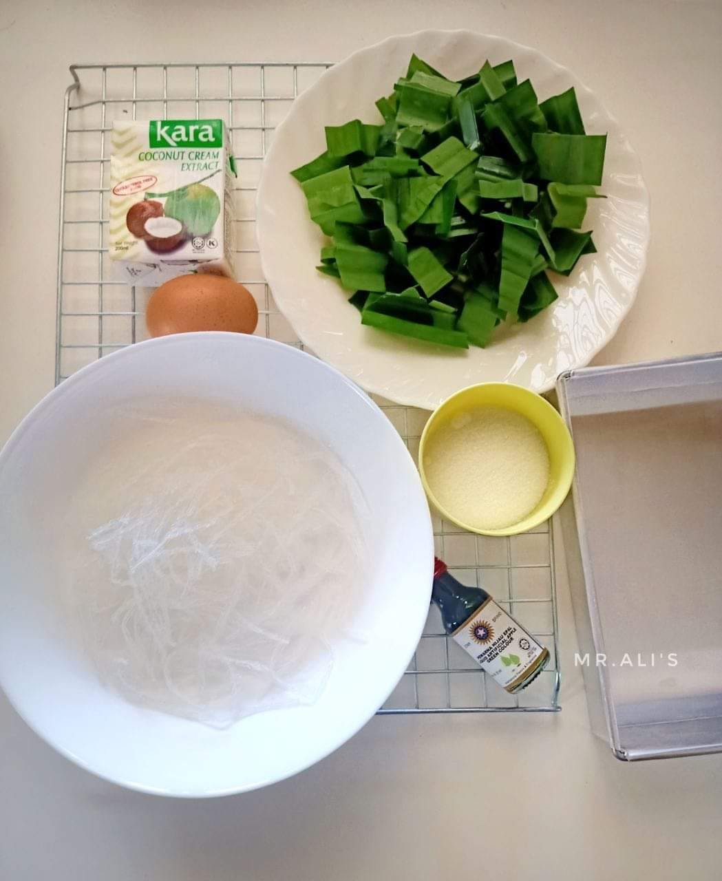 Bahan-bahan agar-agar santan