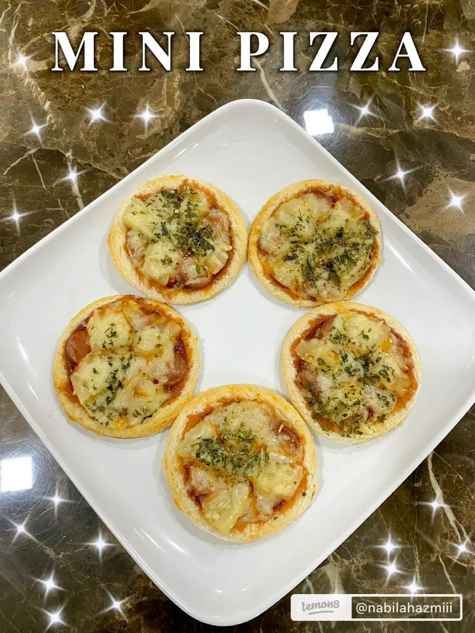 Mini piza dah siap
