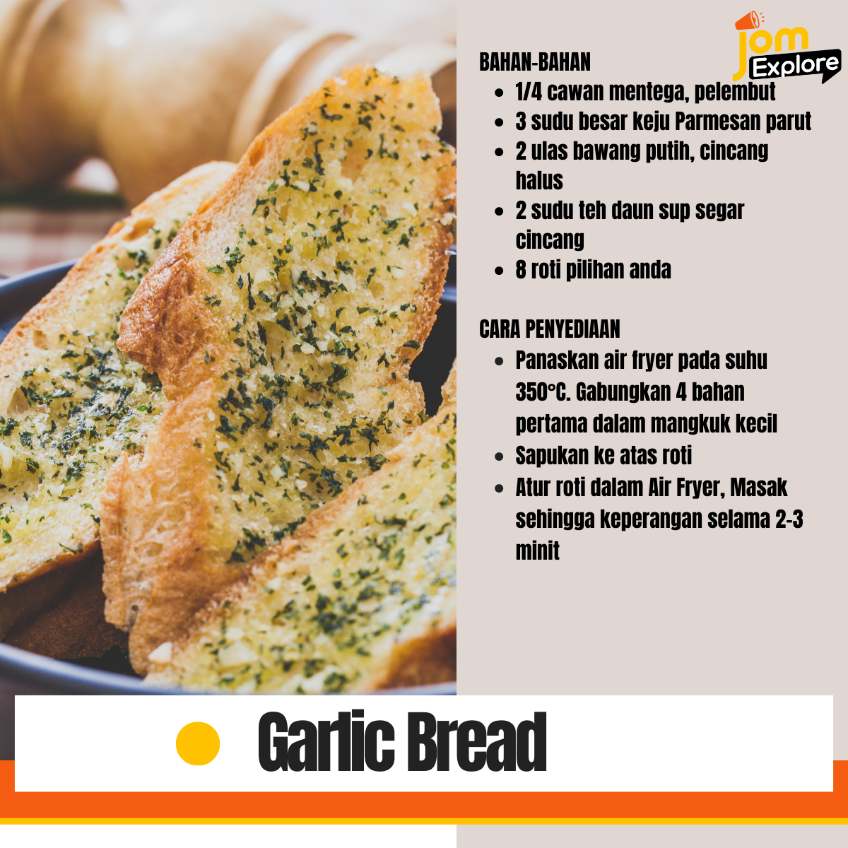 Roti Yang Sesuai Untuk Dinikmati Bila-Bila Masa