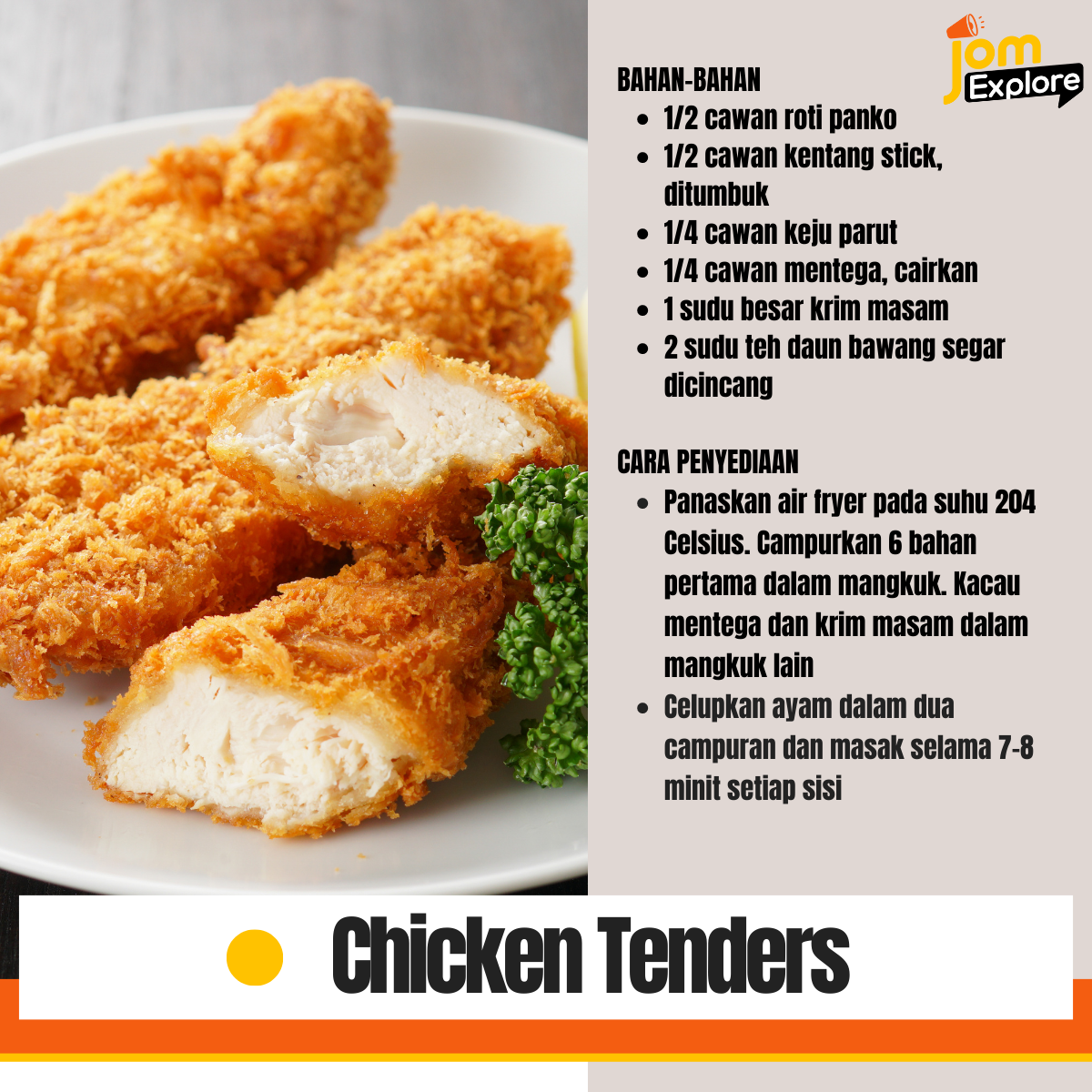 Chicken Tenders Mudah!