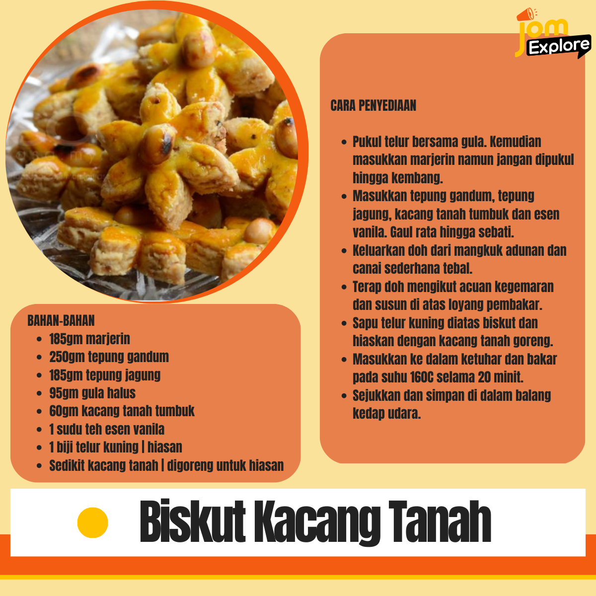 Resepi Biskut Kacang