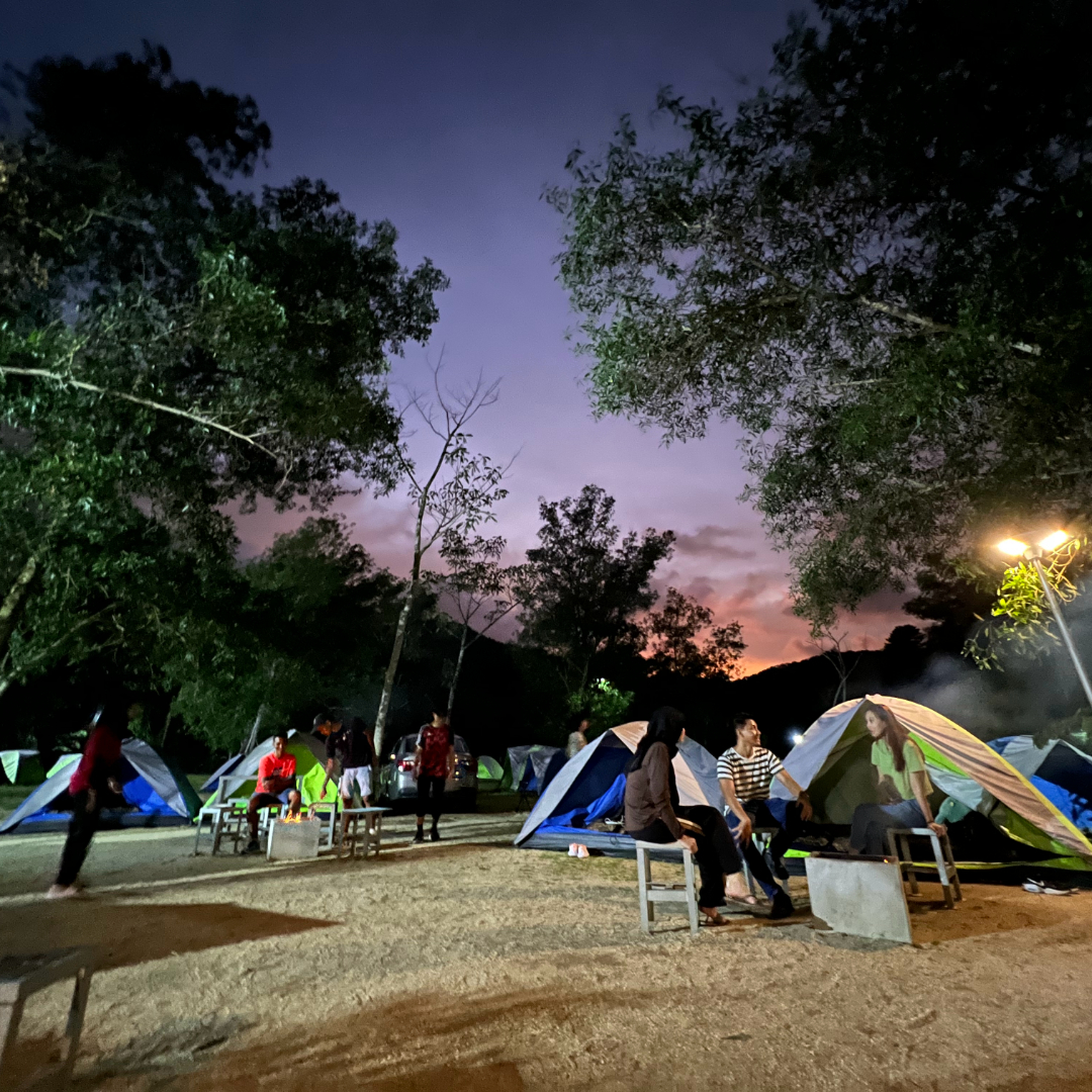 Kawasan Berkhemah Ada Tempat BBQ dan Tandas di Escape Penang.