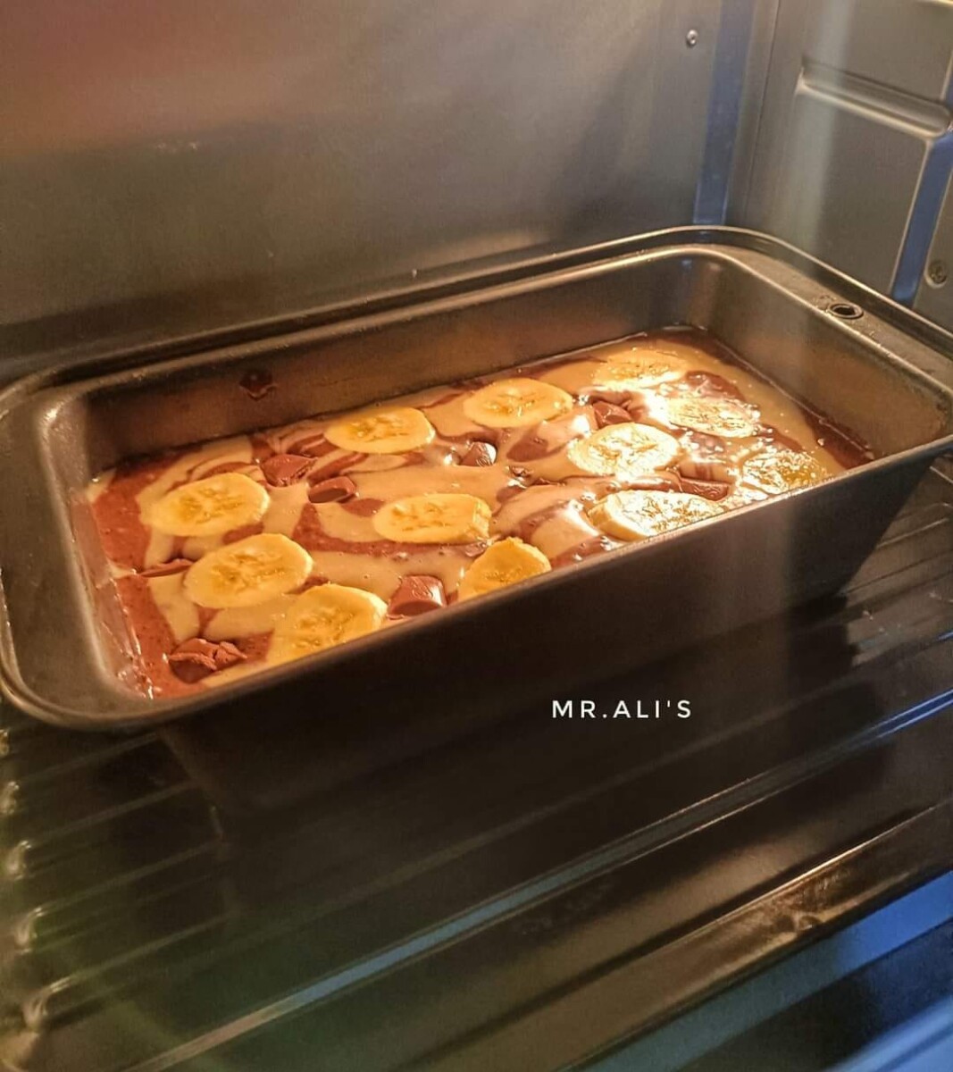 Kek dibakar dengan suhu yang betul