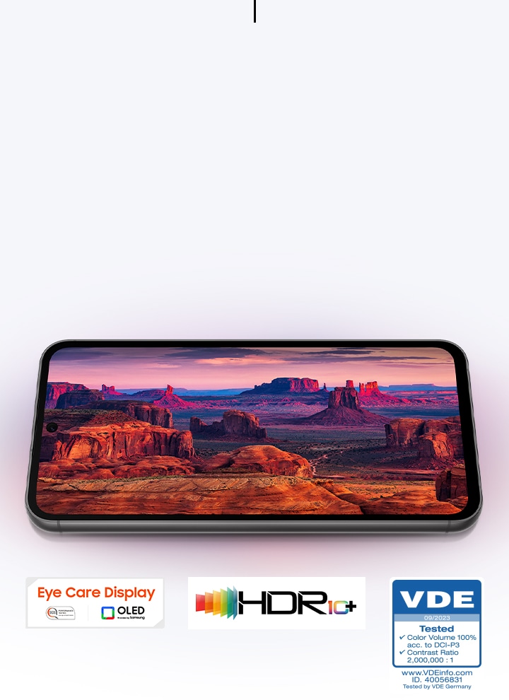 Skrin sebesar 6.4” Dynamic AMOLED memberi imej kualiti yang sangat baik