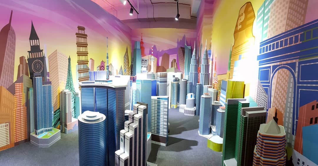 Pameran bangunan-bangunan ikonik di Kuala Lumpur.