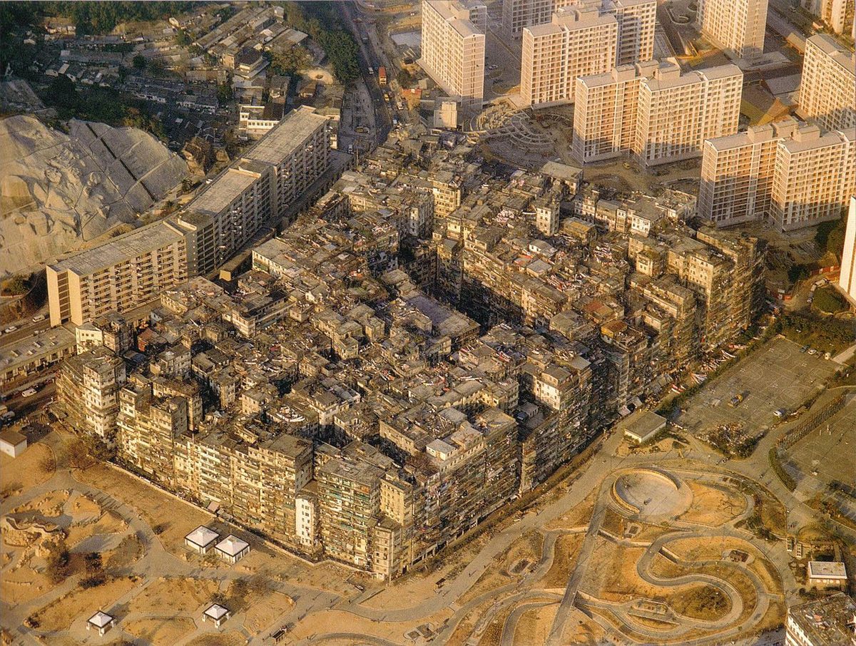 Rupa dari atas Kowloon Walled City