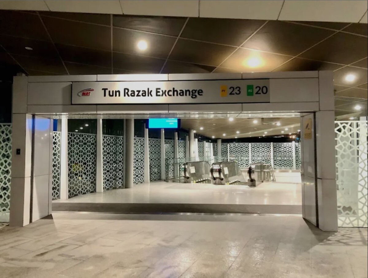 Stesen Tun Razak Exchange memudahkan kita untuk pergi TRX tanpa hadap kesesakan jalan raya
