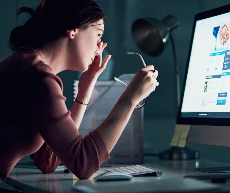 Bluelight akan menyebabkan mata rasa letih.