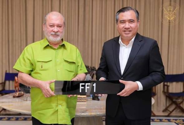 Sebelum ini, plat FF1 ialah yang paling mahal