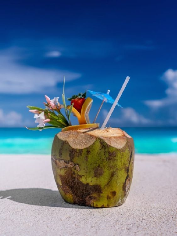Pastikan korang minum air kelapa segar bukan proses tau