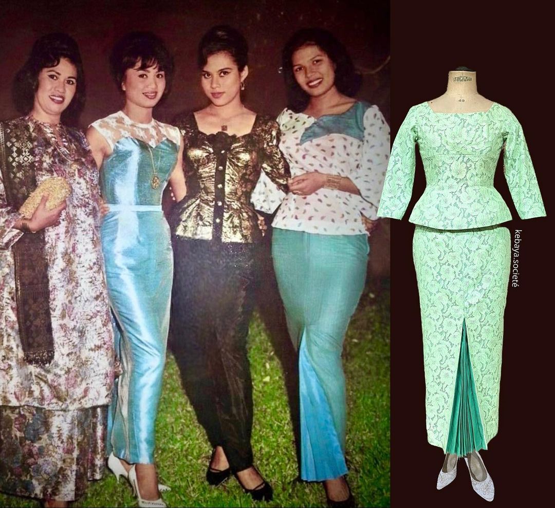Trend kebaya Saloma yang menjadi satu gaya fesyen sehingga harini