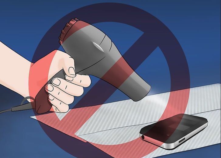 Elak guna pengering rambut! Ada potensi untuk menambah kerosakan pada telefon