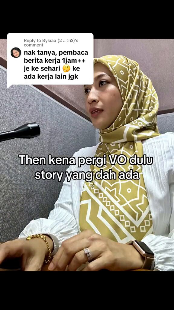 Contoh rakaman VO yang dilakukan