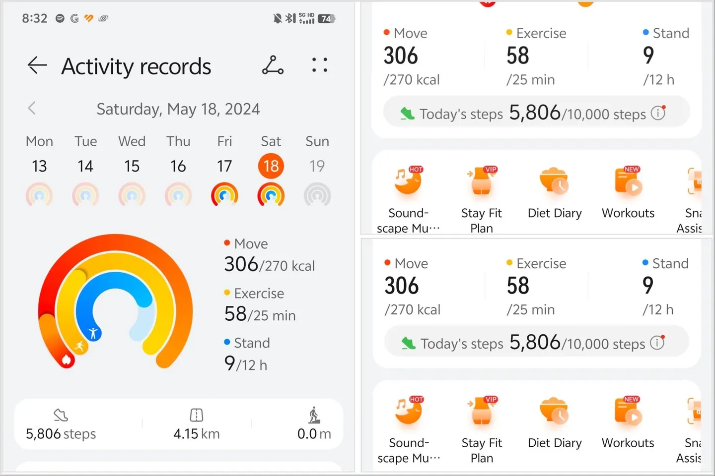 Contih pengguna yang aktif dengan jam pintar
