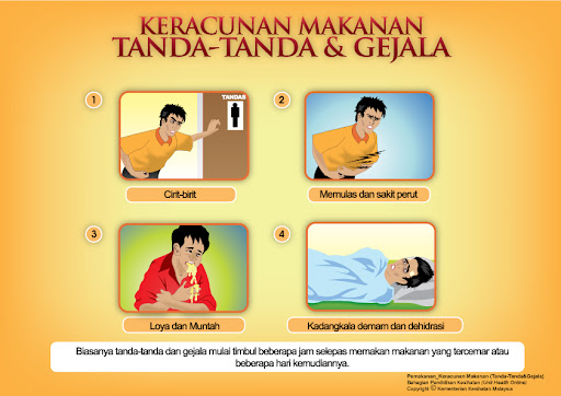 Antara gejala simpton terkena Salmonella atau keracunan makanan