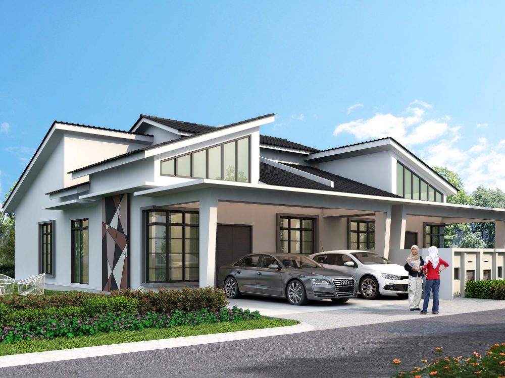 Rumah berkembar yang semakin popular kalangan keluarga sederhana