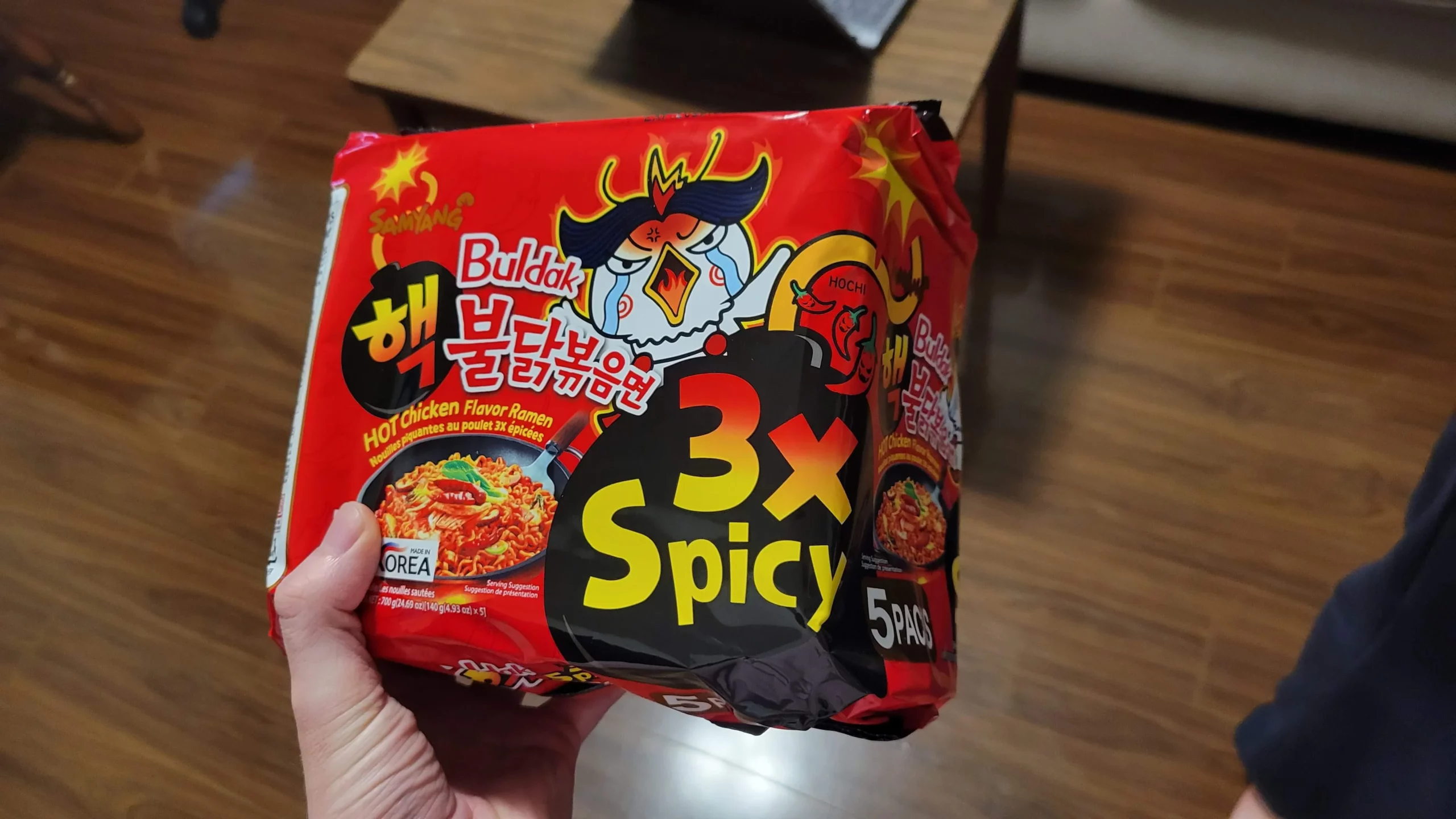 Mi Segera Samyang 3x pedas yang diharamkan untuk penjualan di Denmark