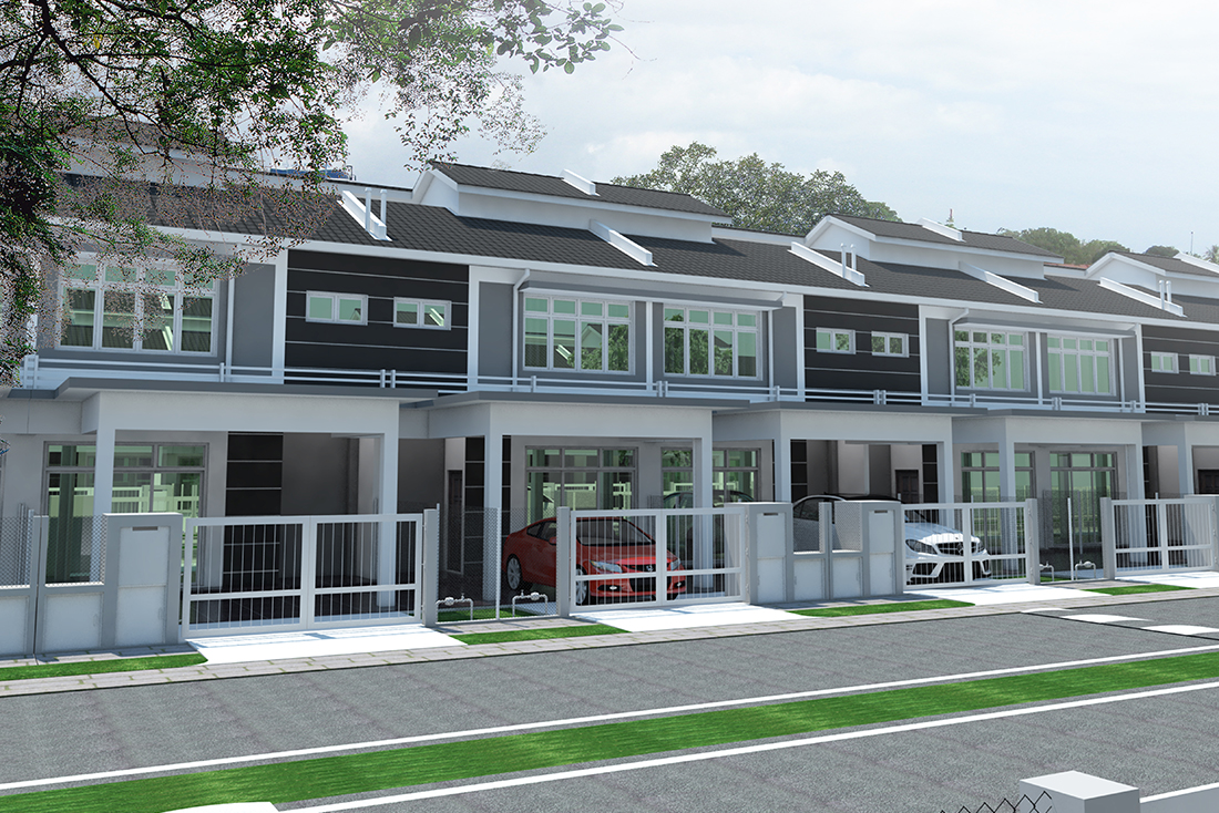 Rumah teres pun sampai ada 3 jenis 