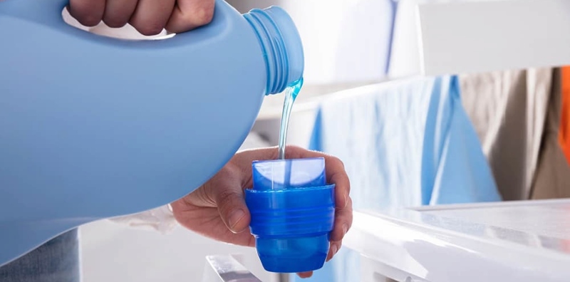 Guna sabun mengikut sukatan lebih bersih daripada letak terlebih sabun