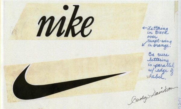 Proses penghasilan logo Nike oleh Carolyn