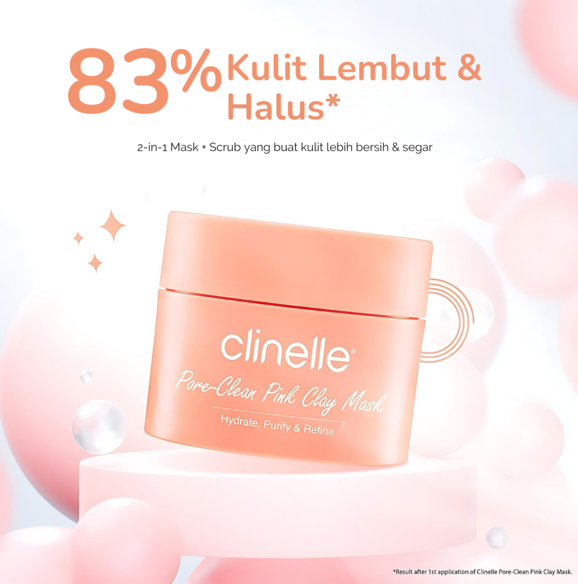 Mask + Scrub Menjadikan Kulit Lebih Bersih, Segar Serta Menyejukkan!