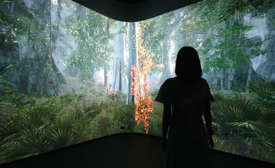 Seronok betul dapat cuba pameran yang sifat interaktif