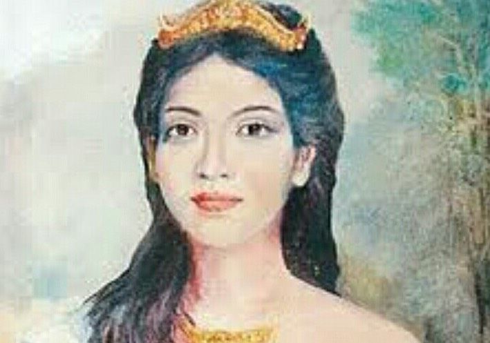 Gambaran lukisan rupa Puteri Saadong yang dikatakan telah hasilkan Nasi Dagang