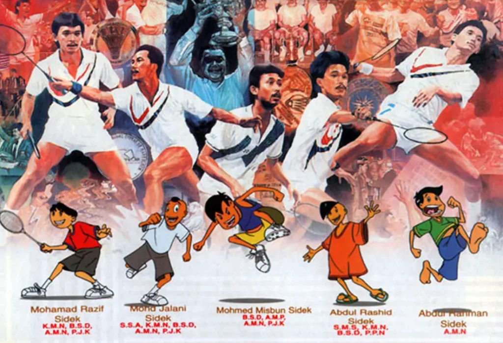 Adik beradik Sidek sangat popular sehingga mempunyai siri kartun yang diminati oleh budak kecil