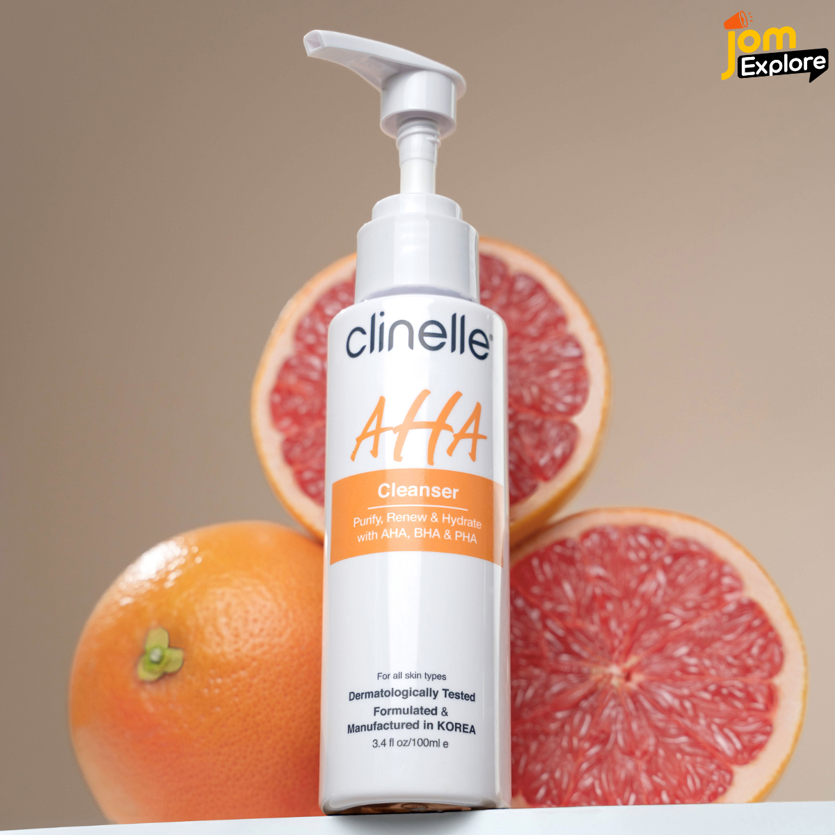 Min memang suka betul dengan cleanser Clinelle AHA!