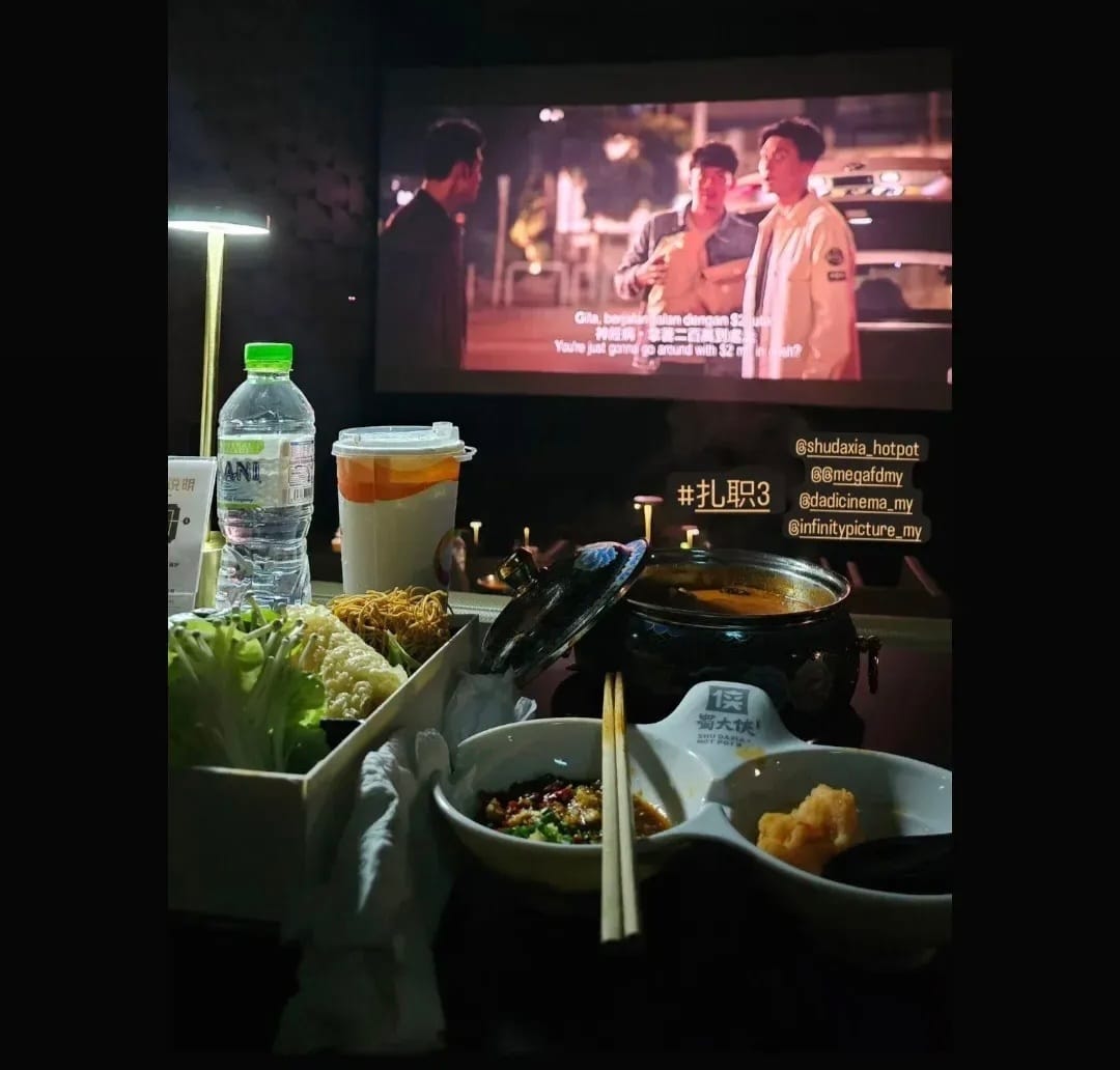 Contoh pengalaman makan hotpot dikongsikan oleh Dadi Cinema, macam seronok je!