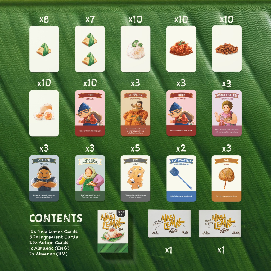 Ada pelbagai kad yang akan bantu anda menyusun strategi