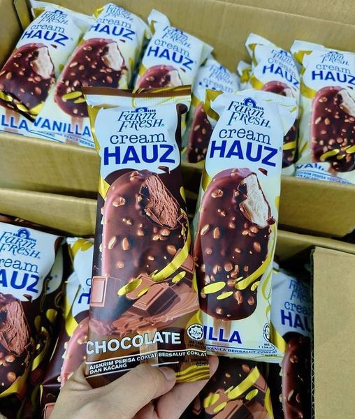 Terdapat 2 perisa, vanila dan coklat, anda suka mana satu?