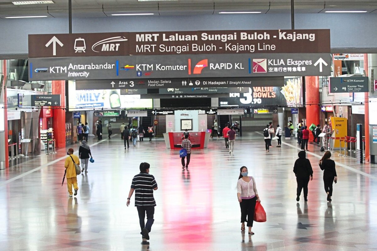 Perjalanan anda bermula di KL Sentral sebelum tukar ke ETS