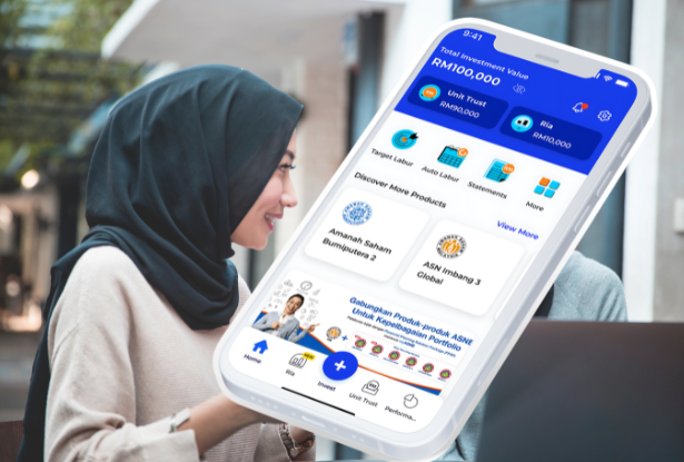 Menggunakan myASNB akan memudahkan banyak tugasan harian anda