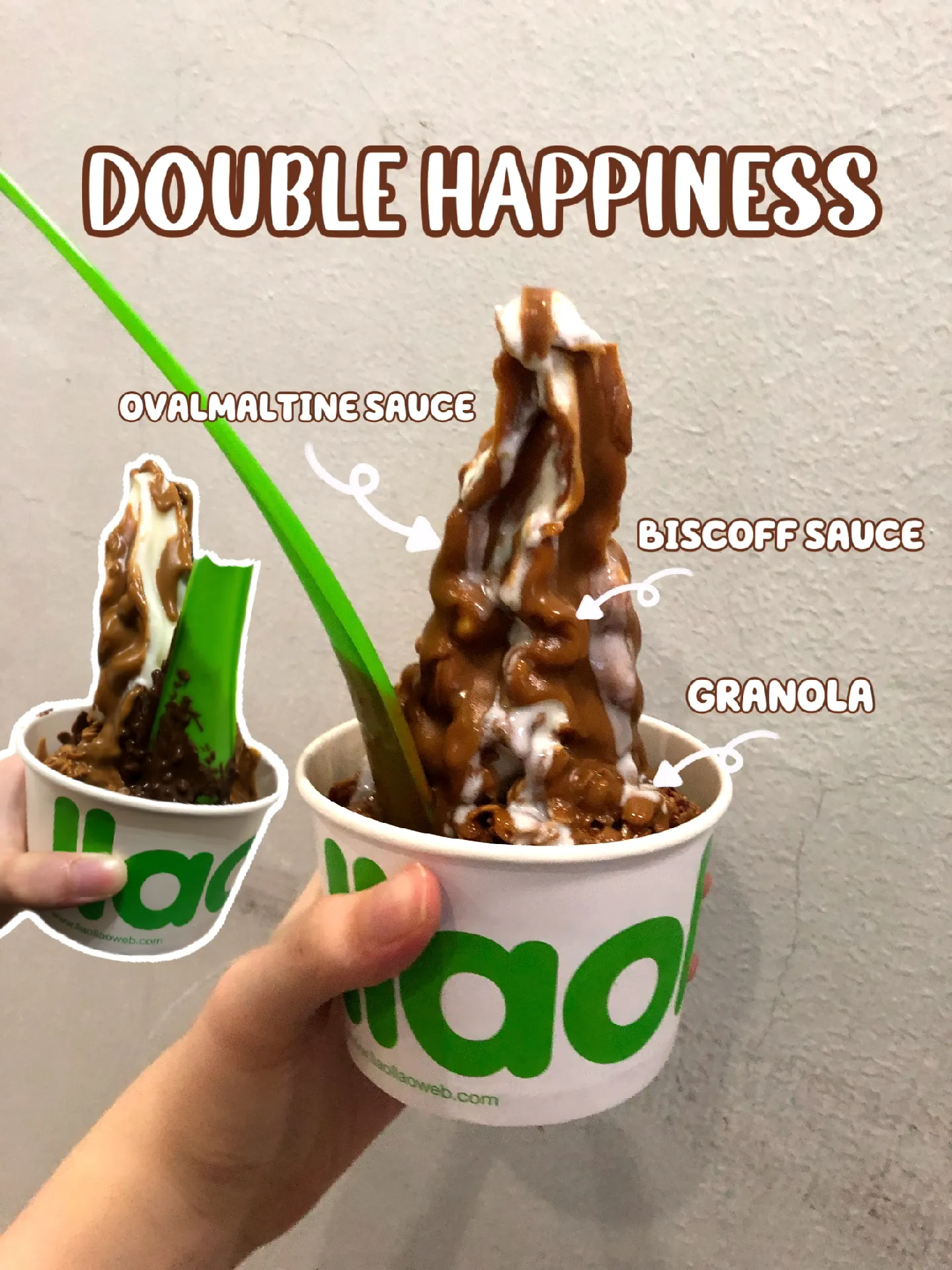 Rasa coklat malt bersama sos biscoff memberikan rasa manis, masin yang sungguh sempurna