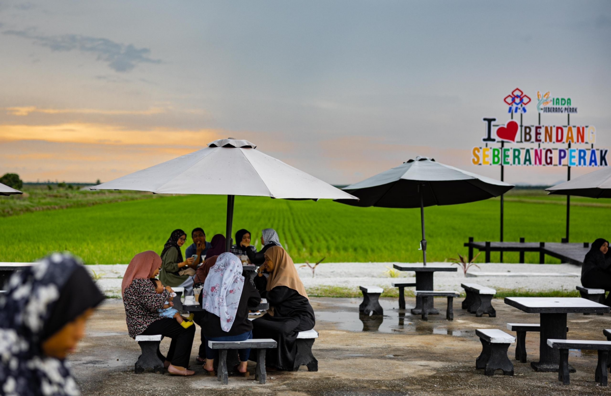 Inilah pemandangan yang anda dapat nikmati di kafe ini