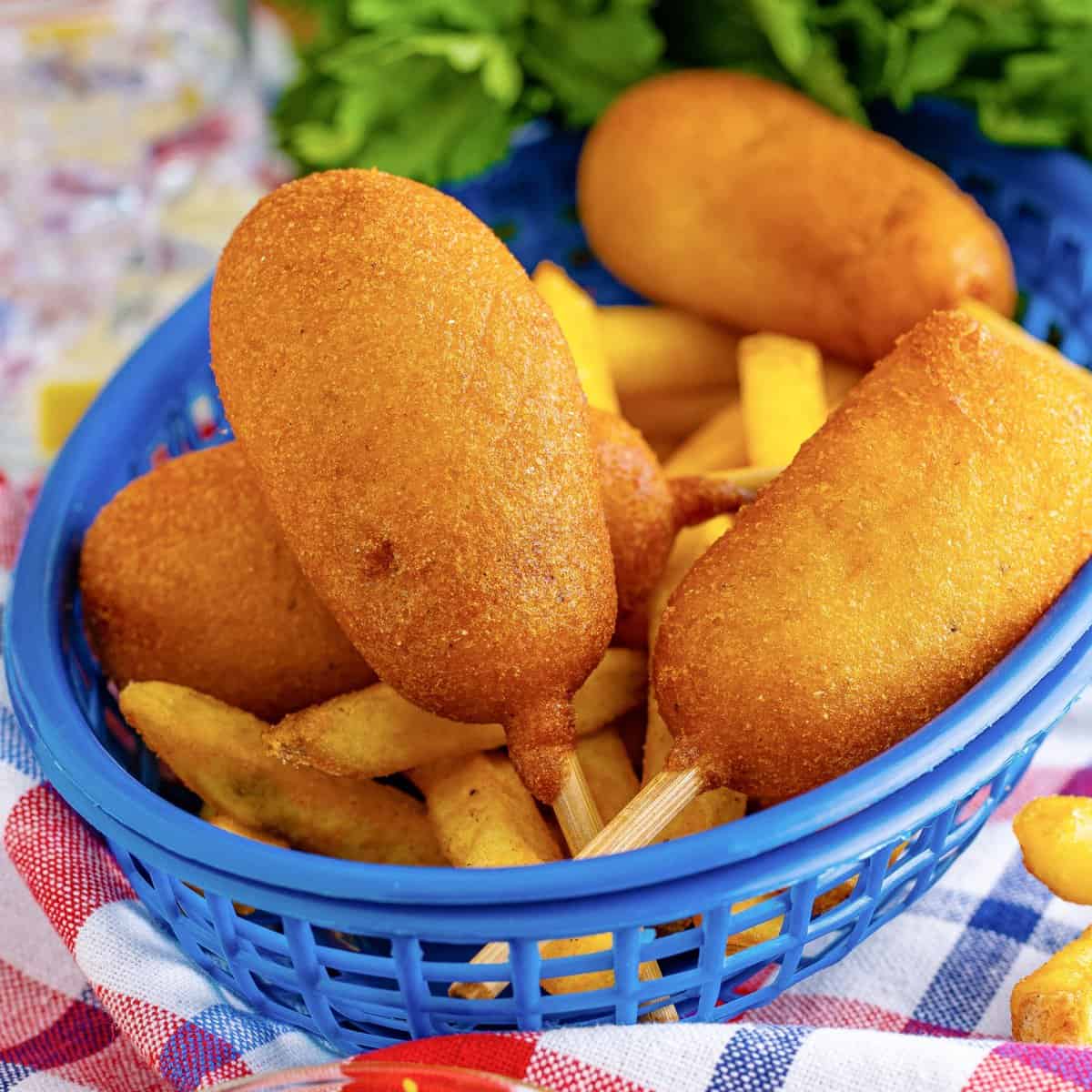 Mini corndog mudah untuk makan