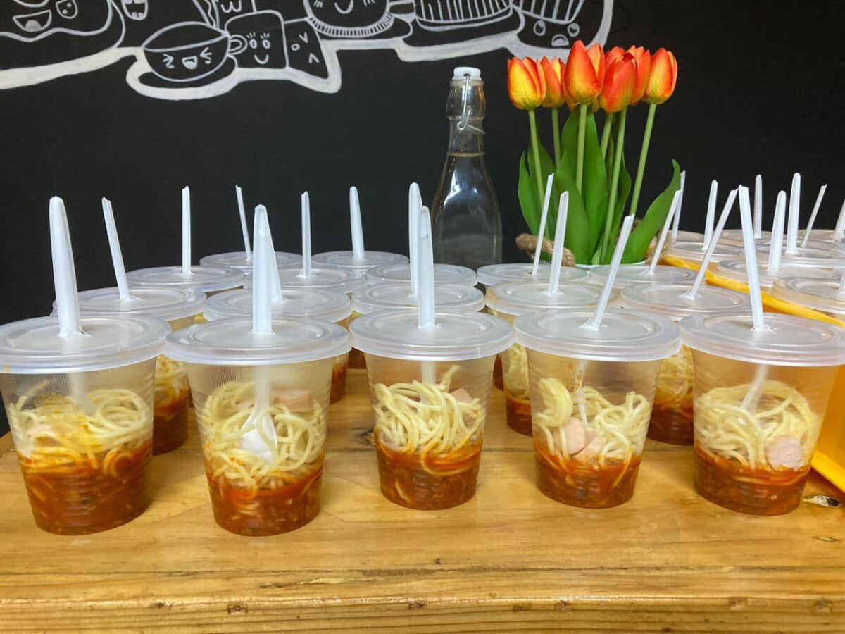 Makan dalam cawan senang dah tidak bersepah