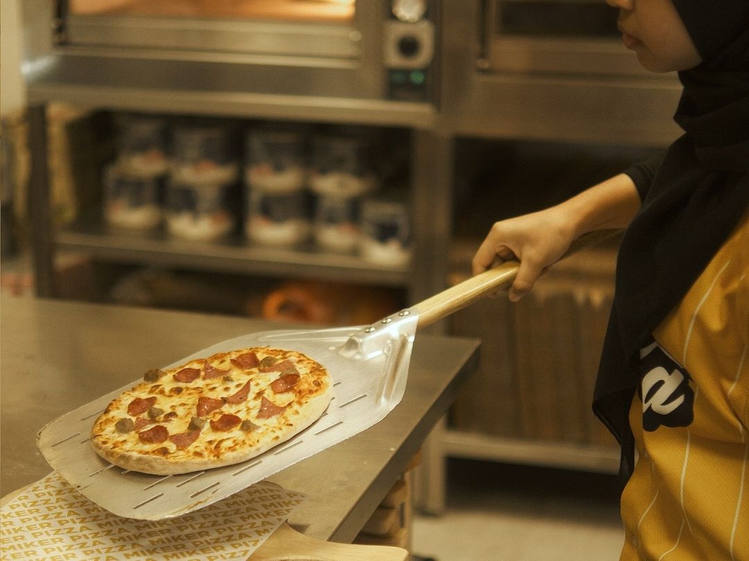 Topping yang digunakan segar untuk hasilkan pizza berkualiti