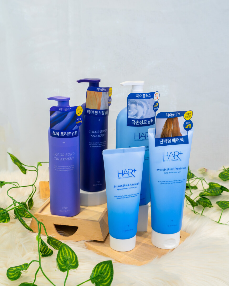 Lindungi dan serlahkan warna rambut anda dengan Hair+ protein & color bond series. 