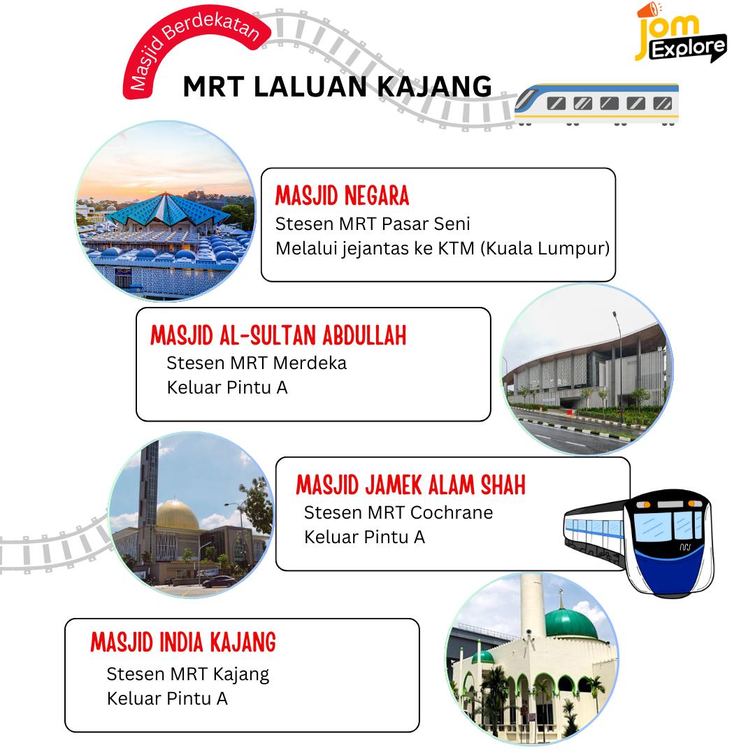 Kemudahan Ibadah di Kajang Line: Temui Masjid Terdekat untuk Perjalanan Suci yang Lebih Mudah.