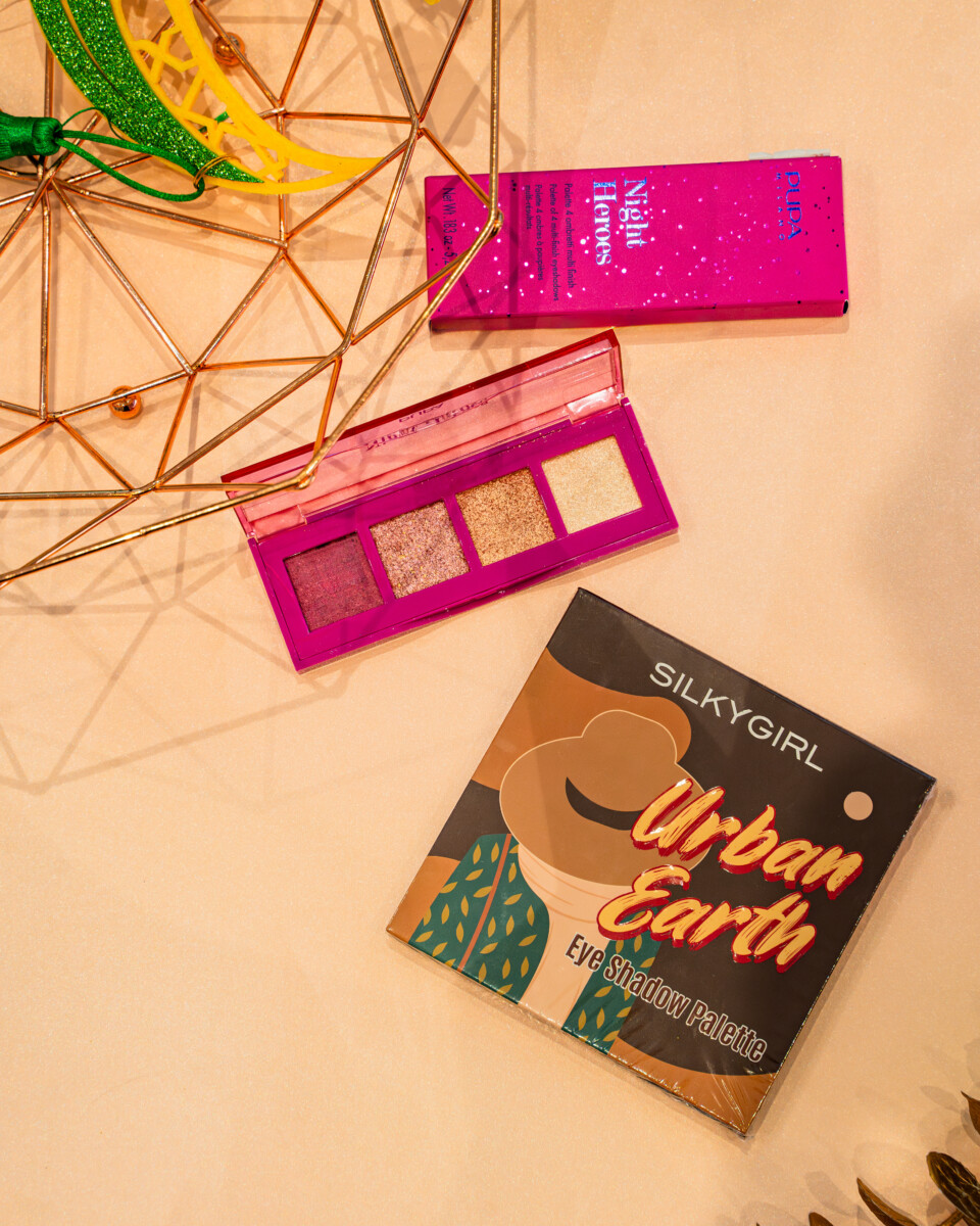 Hari Raya lebih berseri dengan solekan natural atau glamor berkat Silky Girl Third SG Urban Earth Eye Shadow Palette, pilihan ideal untuk mata memukau.