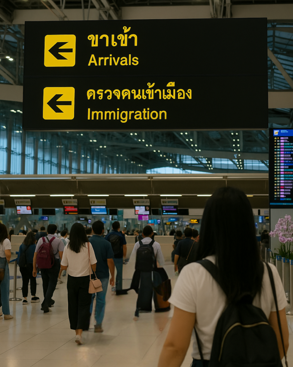 Semua pelawat asing ke Thailand kini wajib isi TDAC sebelum tiba, kecuali pemegang Border Pass dan pelawat transit yang tidak keluar dari zon imigresen.