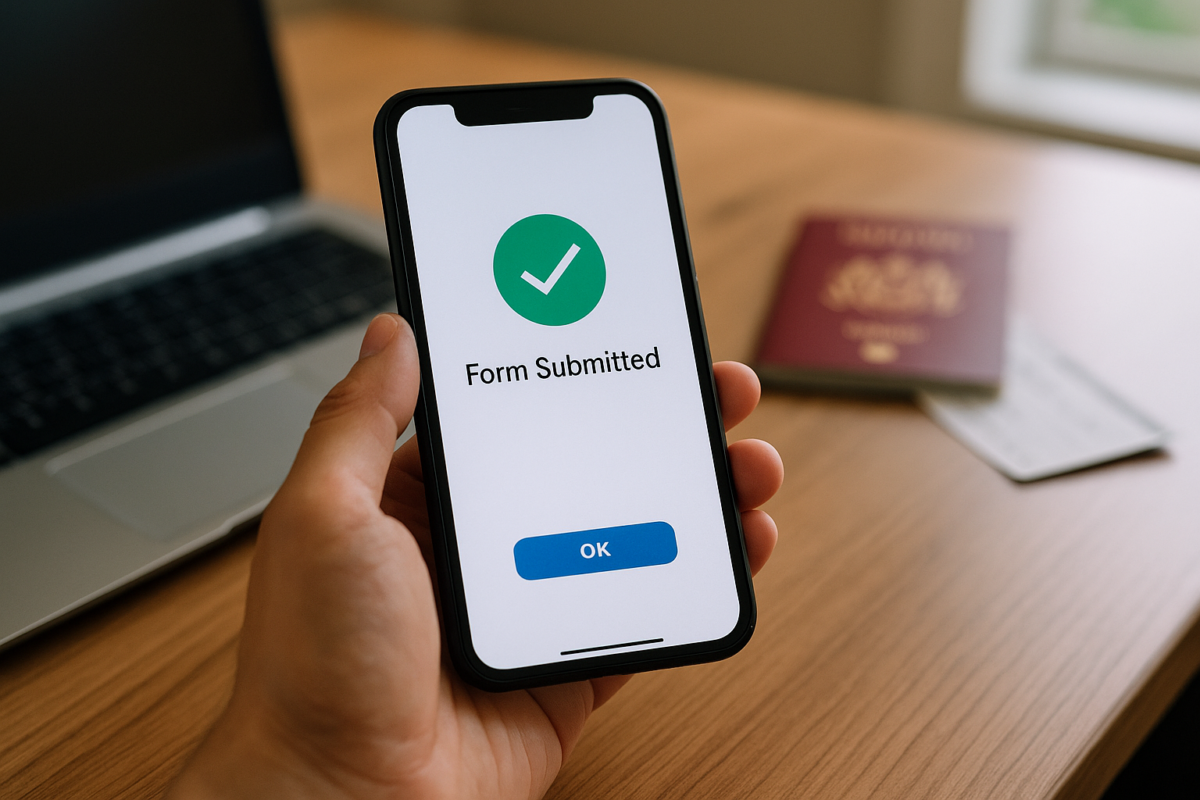 Pengembara Malaysia melengkapkan borang Thailand Digital Arrival Card (TDAC) secara dalam talian — langkah baharu yang diwajibkan sebelum memasuki Thailand mulai 1 Mei 2025.(Gambar sekadar ilustrasi)