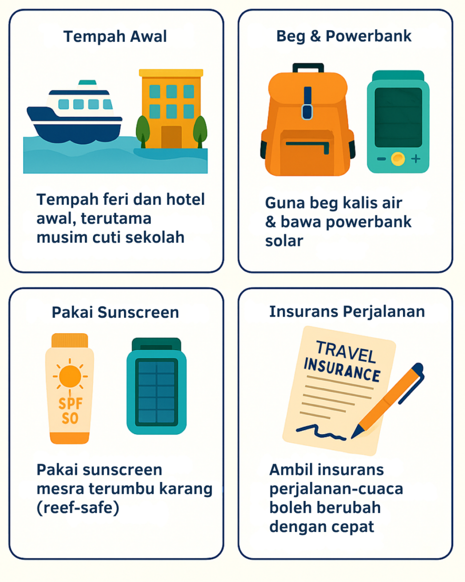 Ini 5 tip ringkas tapi penting sebelum anda gerak!