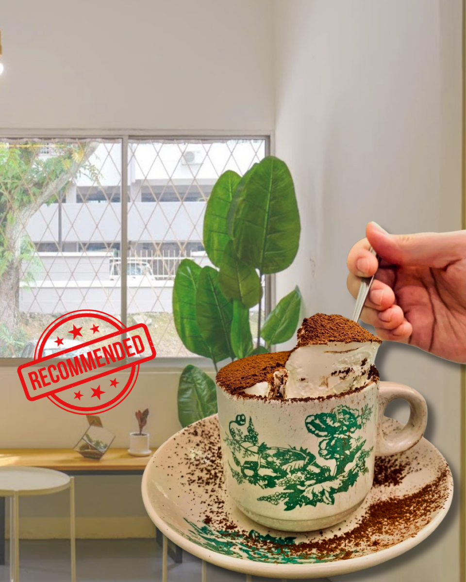 Suasana cozy, tiramisu kopi seimbang, disyorkan oleh netizen sebagai antara Tiramisu terbaik di Kuala Lumpur.