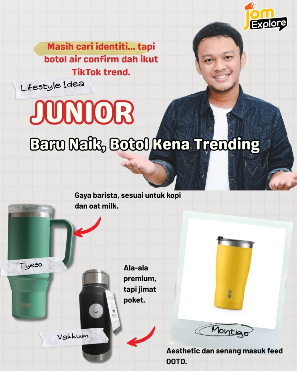 Baru masuk dunia kerja, tapi Montigo dah ready atas meja.Kalau tak aesthetic, macam mana nak masuk feed OOTD? 