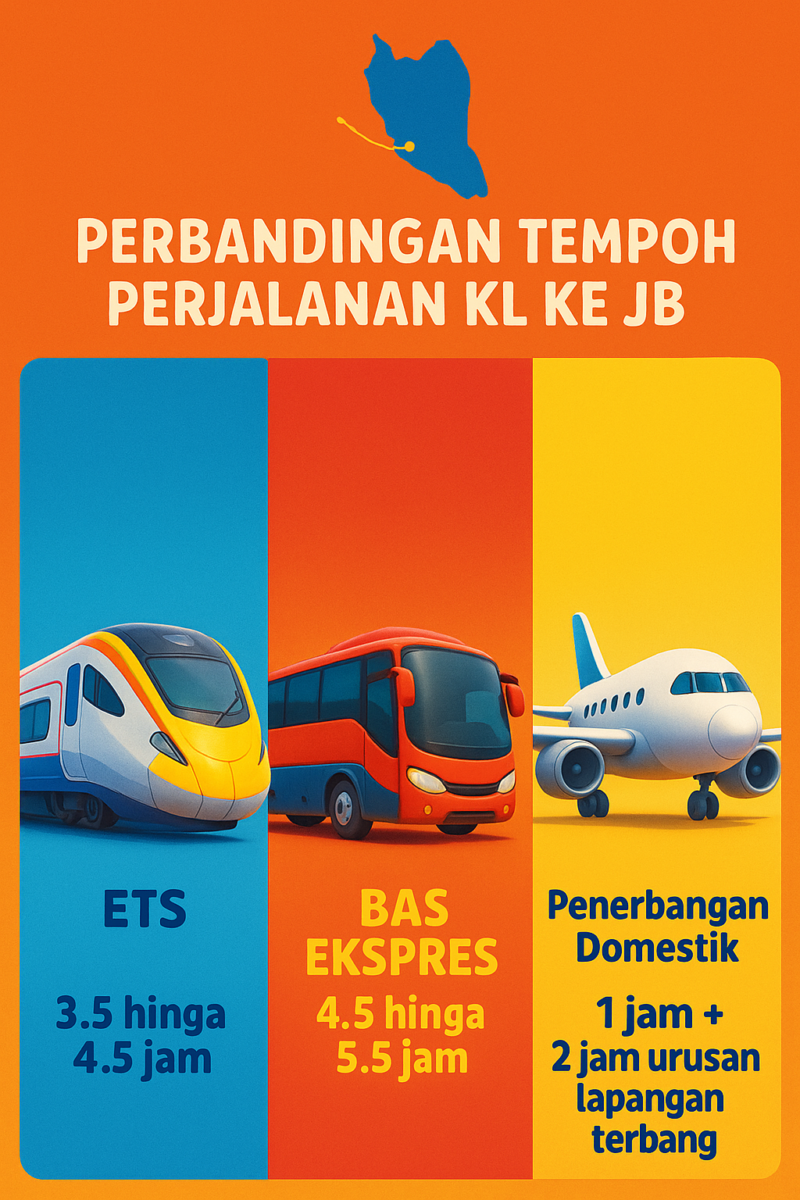 ETS ke JB: Alternatif lebih stabil dan menjimatkan masa dan kos berbanding bas dan kapal terbang.