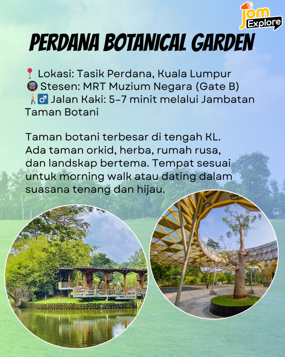  Rasa macam luar negara, padahal taman dekat MRT/LRT je!